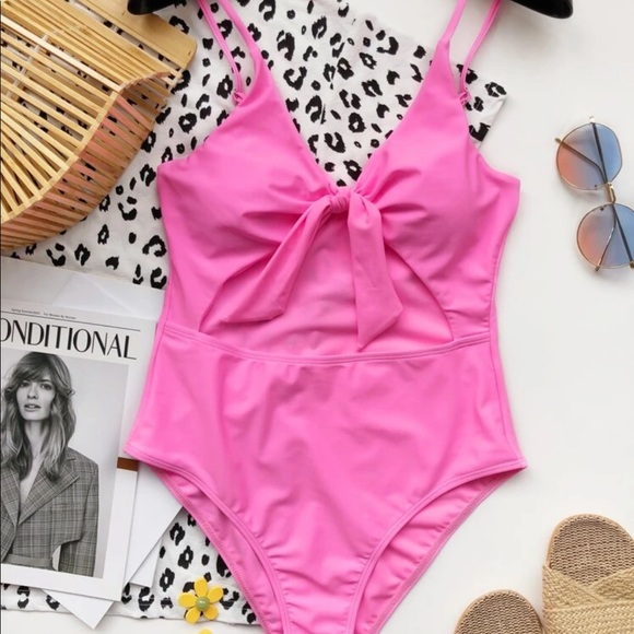 shein pink swimsuit